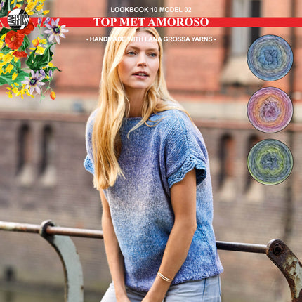 Breipakket top met Amoroso-garen model 2 van Lookbook 10