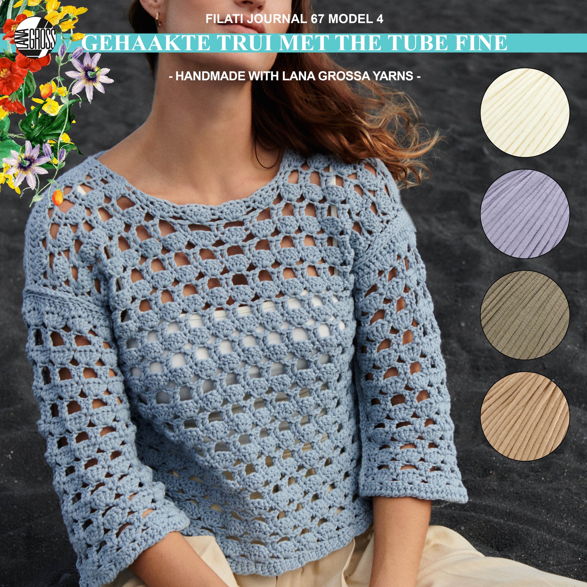 haakpakket trui met the tube fine garen