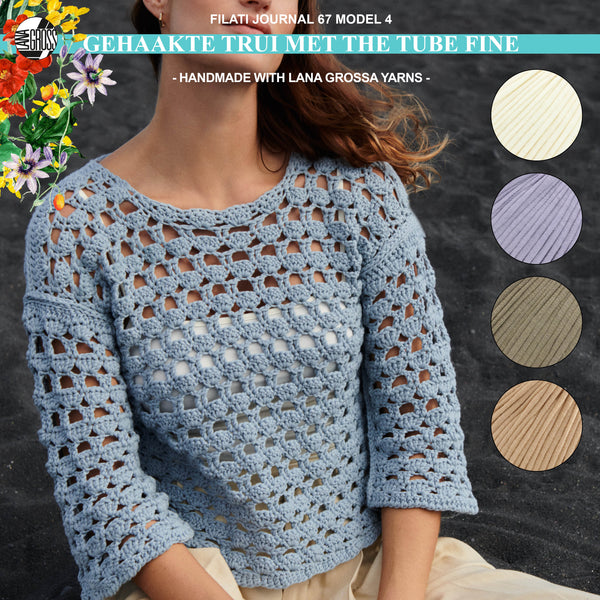haakpakket trui met the tube fine garen
