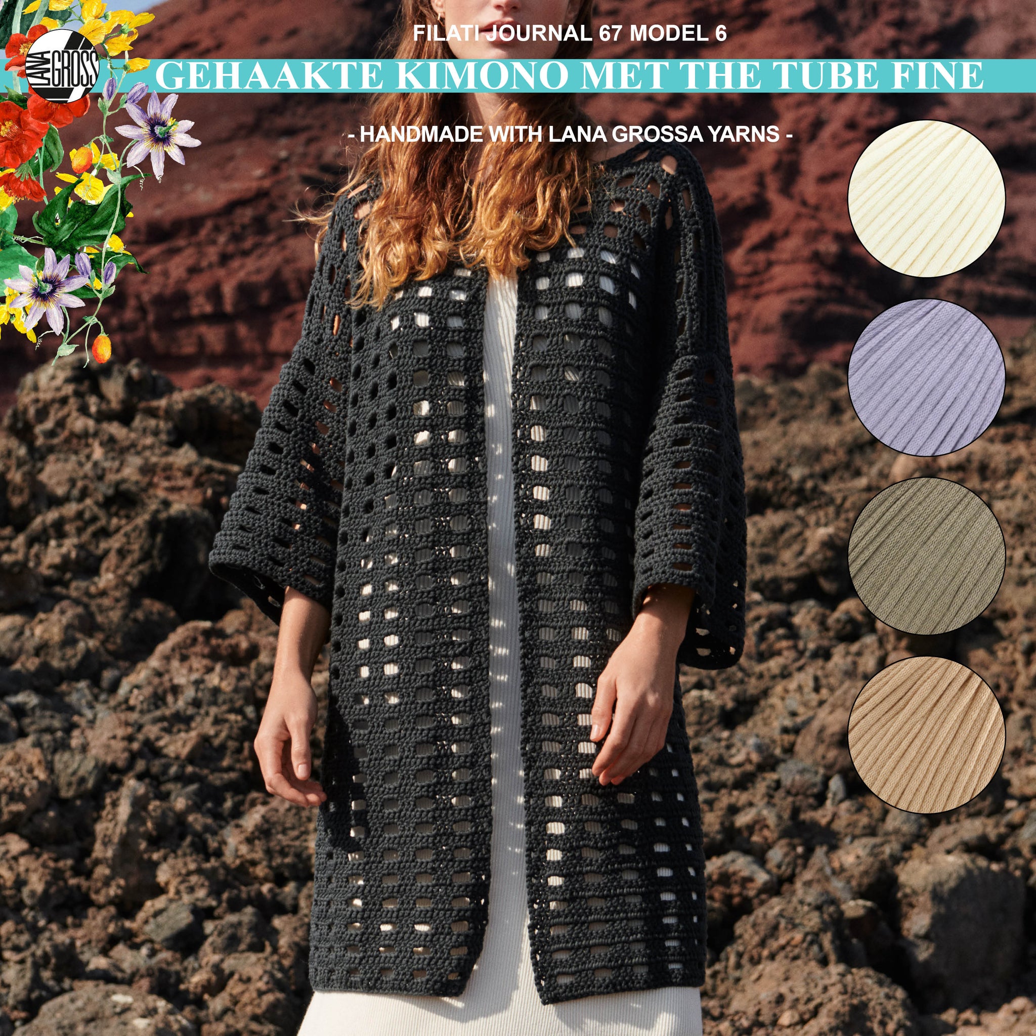 haakpakket kimono met the tube fine garen