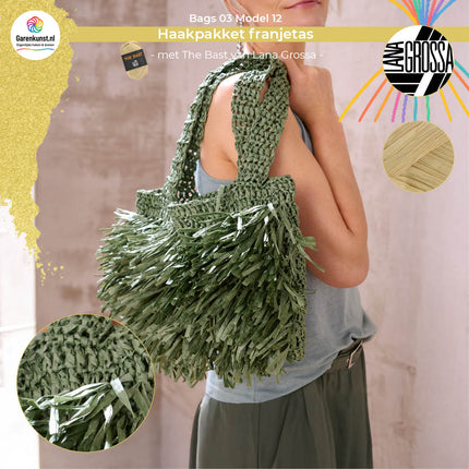 Haakpakket franjetas - The Bast – Model 12 – Bags 03 | Lana Grossa