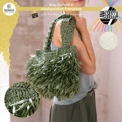 Haakpakket franjetas - The Bast – Model 12 – Bags 03 | Lana Grossa