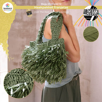 Haakpakket franjetas - The Bast – Model 12 – Bags 03 | Lana Grossa