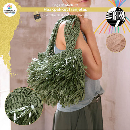 Haakpakket franjetas - The Bast – Model 12 – Bags 03 | Lana Grossa