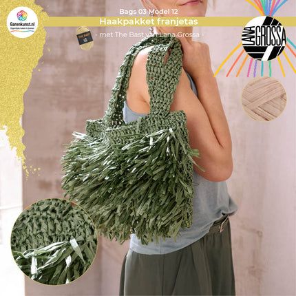 Haakpakket franjetas - The Bast – Model 12 – Bags 03 | Lana Grossa