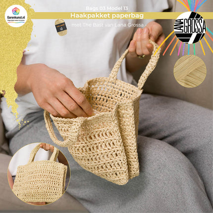 Haakpakket paperbag - The Bast – Model 13 – Bags 03 | Lana Grossa