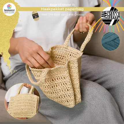 Haakpakket paperbag - The Bast – Model 13 – Bags 03 | Lana Grossa