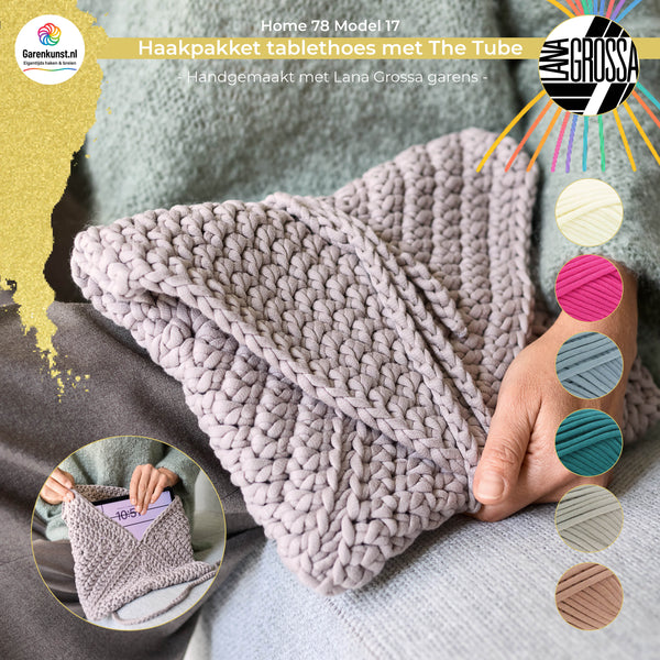 Haakpakket tablethoes met The Tube – Model 17 – Home 78 | Lana Grossa