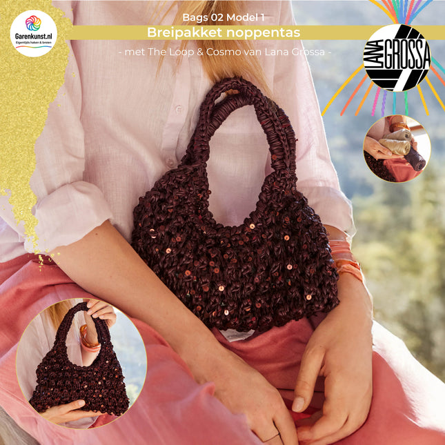 Breipakket schoudertas met The Loop & Cosmo – Model 1 – Bags 02 | Lana Grossa