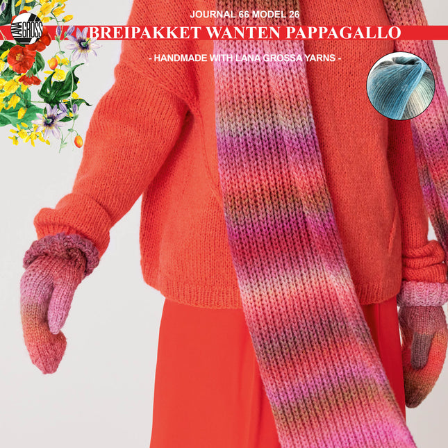 Breipakket wanten met Pappagallo model 26 van Filati Journal nr. 66