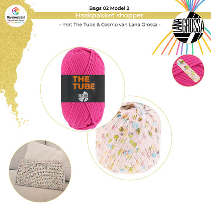 Haakpakket shopper met The Tube & Cosmo – Model 2 – Bags 02 | Lana Grossa