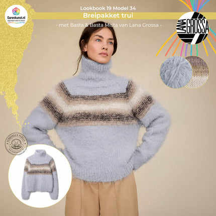 Breipakket trui – Basta & Basta Mista – Model 34 – Lookbook 19 | Lana Grossa