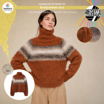 Breipakket trui – Basta & Basta Mista – Model 34 – Lookbook 19 | Lana Grossa