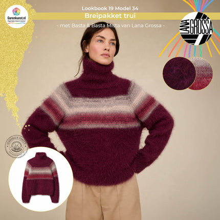 Breipakket trui – Basta & Basta Mista – Model 34 – Lookbook 19 | Lana Grossa