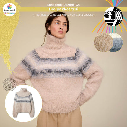 Breipakket trui – Basta & Basta Mista – Model 34 – Lookbook 19 | Lana Grossa