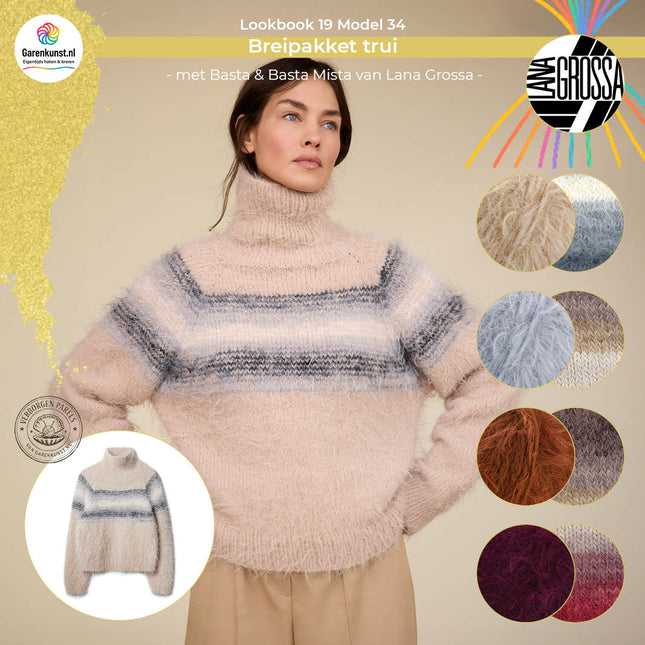 Breipakket trui – Basta & Basta Mista – Model 34 – Lookbook 19 | Lana Grossa
