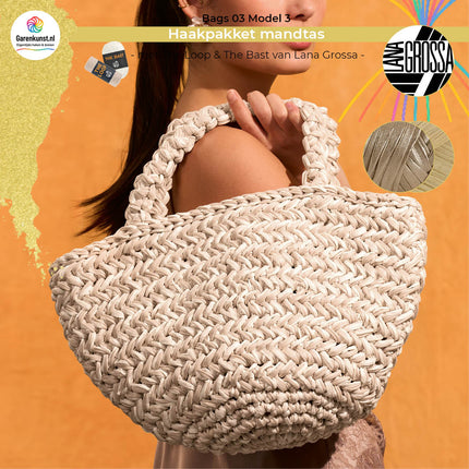 Haakpakket mandtas met The Bast & The Loop– Model 3 – Bags 03 | Lana Grossa