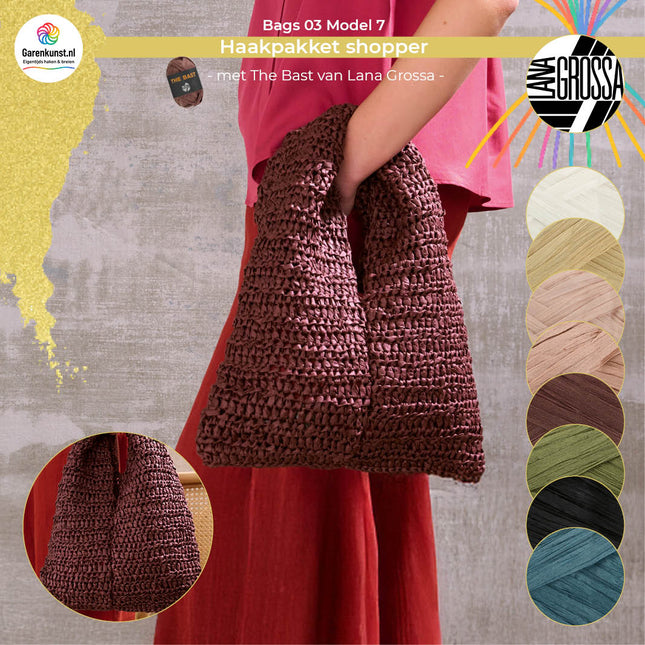 Haakpakket shopper - The Bast – Model 7 – Bags 03 | Lana Grossa