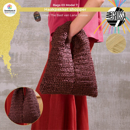 Haakpakket shopper - The Bast – Model 7 – Bags 03 | Lana Grossa