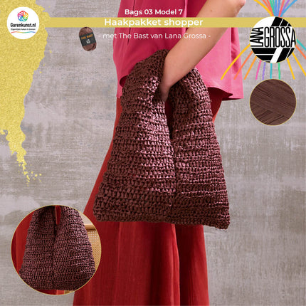 Haakpakket shopper - The Bast – Model 7 – Bags 03 | Lana Grossa