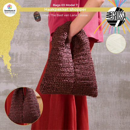 Haakpakket shopper - The Bast – Model 7 – Bags 03 | Lana Grossa