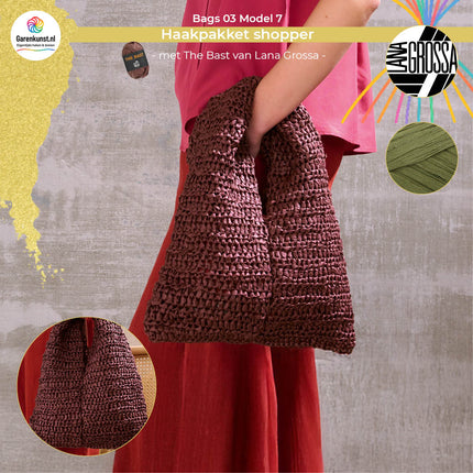 Haakpakket shopper - The Bast – Model 7 – Bags 03 | Lana Grossa