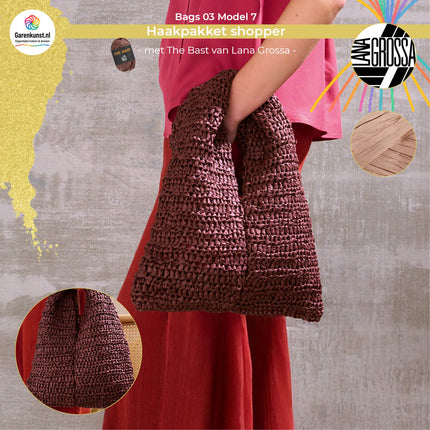 Haakpakket shopper - The Bast – Model 7 – Bags 03 | Lana Grossa