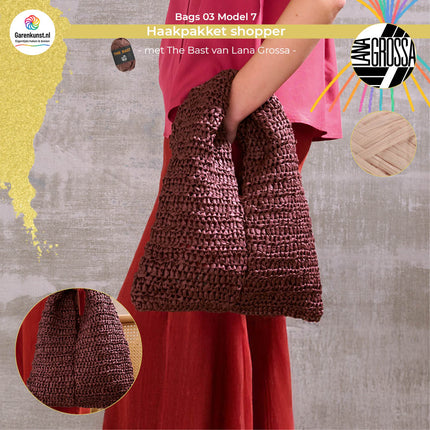 Haakpakket shopper - The Bast – Model 7 – Bags 03 | Lana Grossa