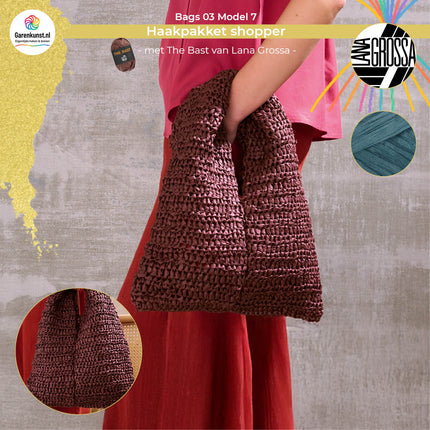 Haakpakket shopper - The Bast – Model 7 – Bags 03 | Lana Grossa