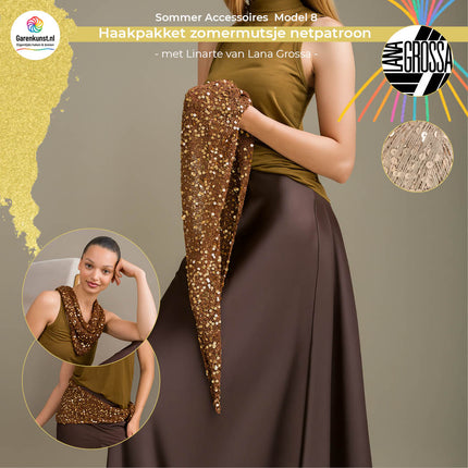 Breipakket driehoekdoek – Cosmo – Model 8 – Sommer Accessoires | Lana Grossa