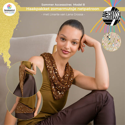 Breipakket driehoekdoek – Cosmo – Model 8 – Sommer Accessoires | Lana Grossa