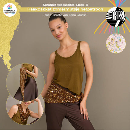 Breipakket driehoekdoek – Cosmo – Model 8 – Sommer Accessoires | Lana Grossa