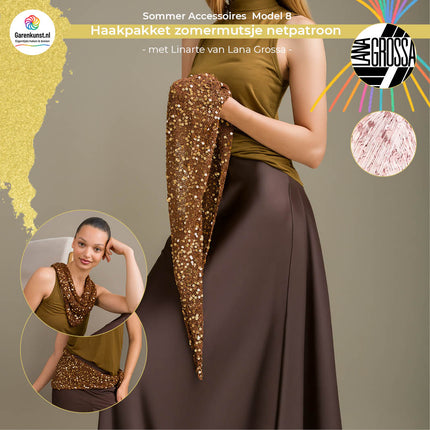Breipakket driehoekdoek – Cosmo – Model 8 – Sommer Accessoires | Lana Grossa