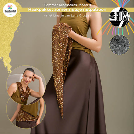 Breipakket driehoekdoek – Cosmo – Model 8 – Sommer Accessoires | Lana Grossa