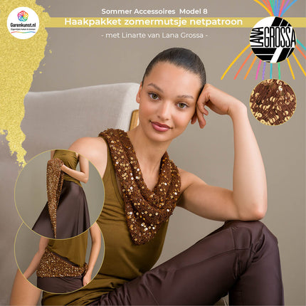 Breipakket driehoekdoek – Cosmo – Model 8 – Sommer Accessoires | Lana Grossa