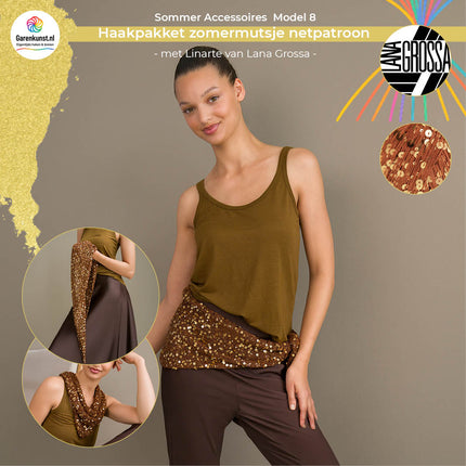 Breipakket driehoekdoek – Cosmo – Model 8 – Sommer Accessoires | Lana Grossa
